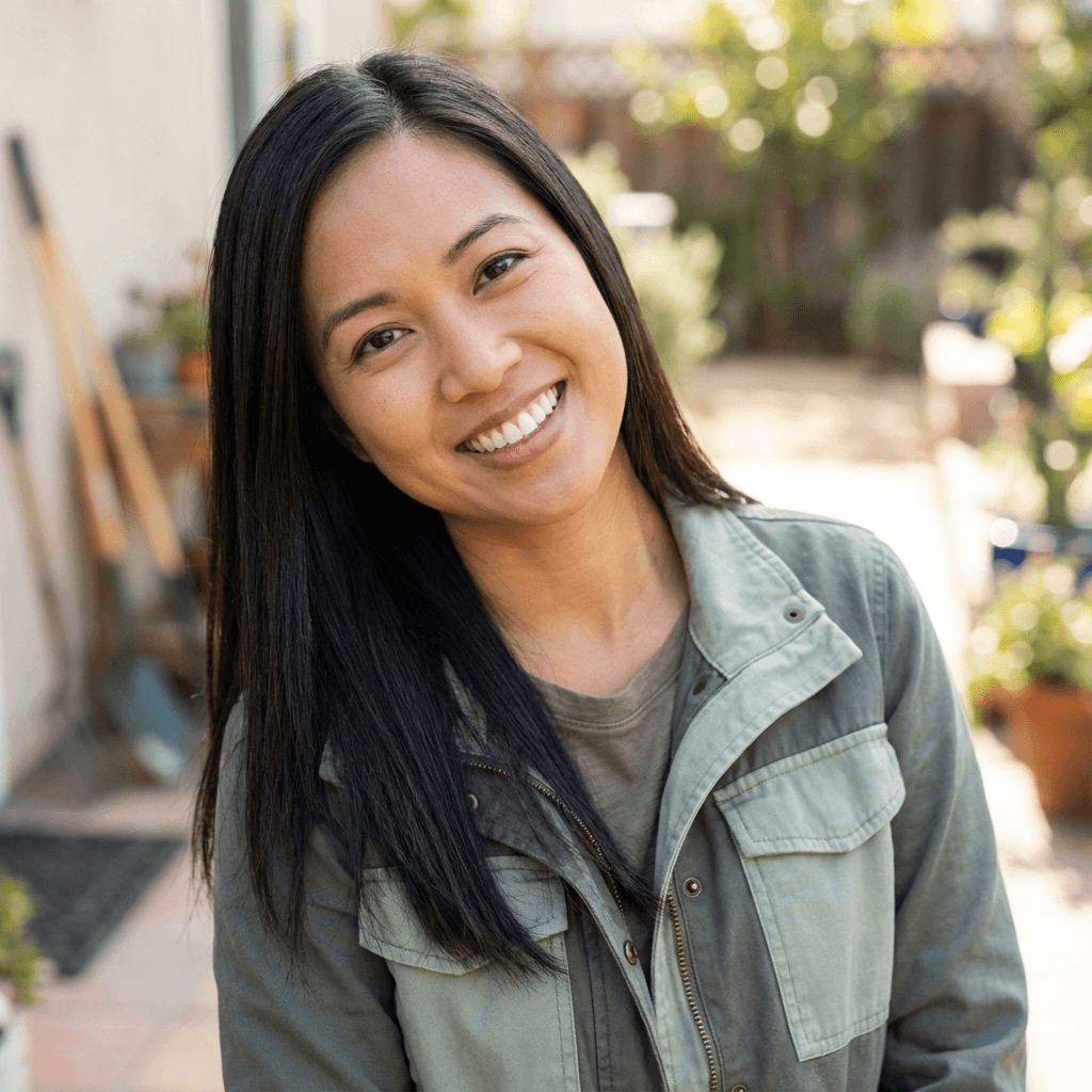 Female daycare director in her late 20s, warm demeanor